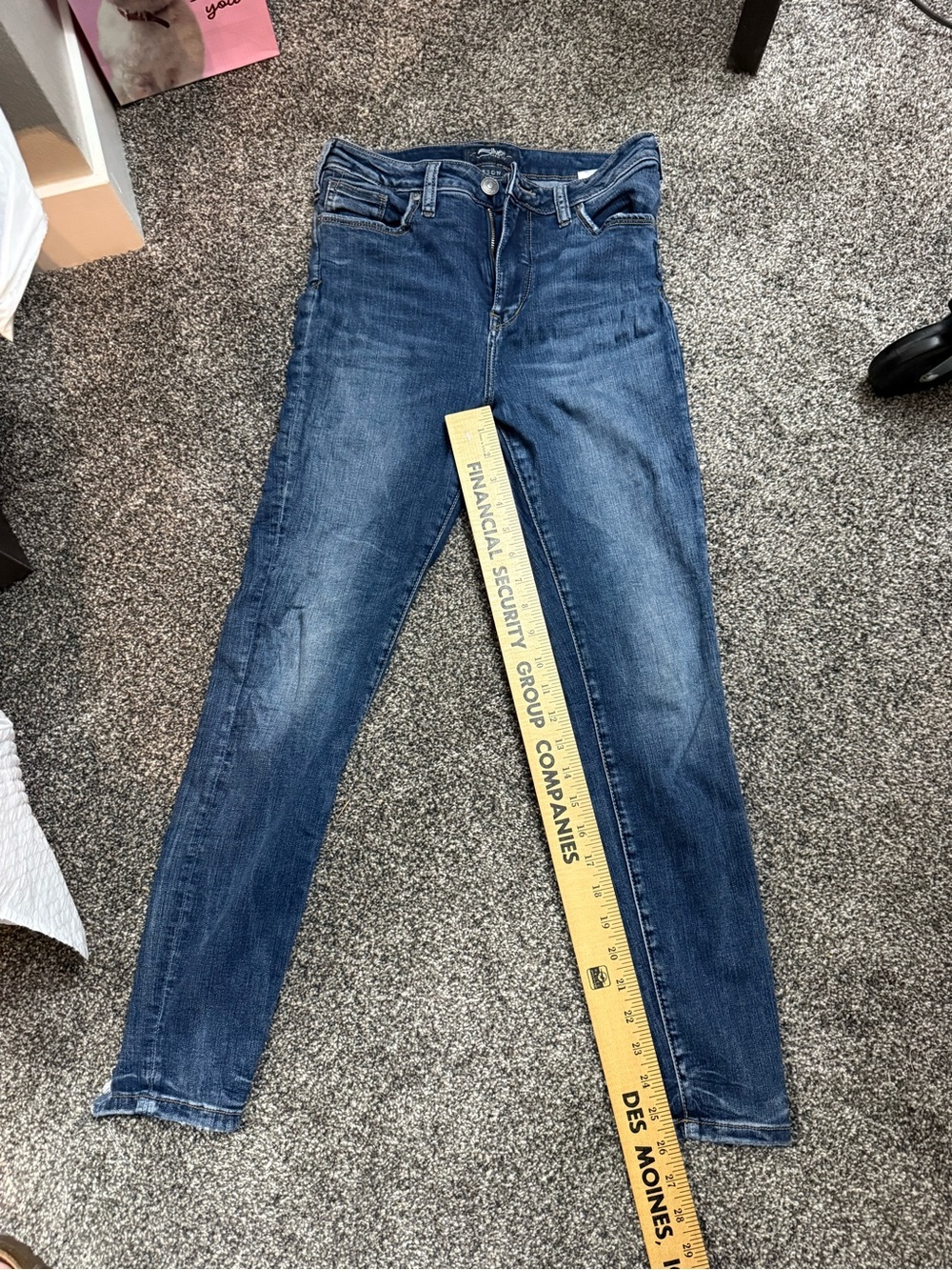 Silver Jeans Women's Skinny Dark Blue Stretch Denim